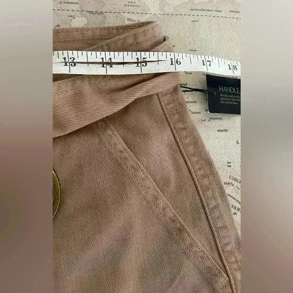 🆕Banana Republic Size 4T High Rise Denim Cargo Pants Slim Fit Cropped Ankle Fit - Picture 11 of 11